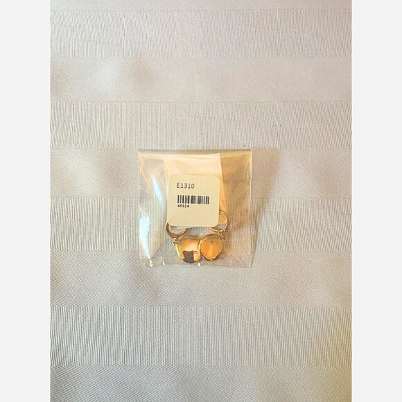 Vintage Wax Seal Huggie Earrings – Gold Plated Hoops - Picture 5 of 5